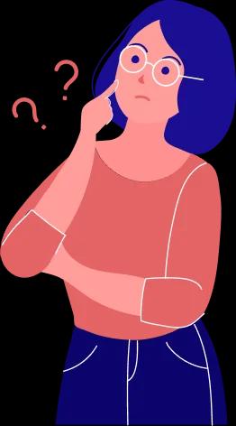 thinking girl